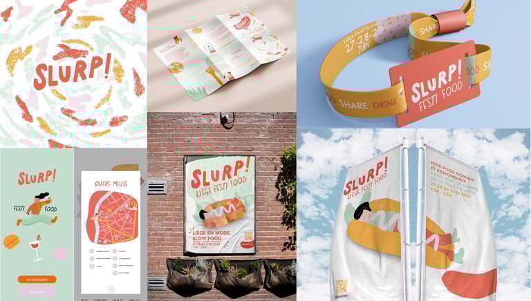 Branding Slurp Liège festival - Soleado studio