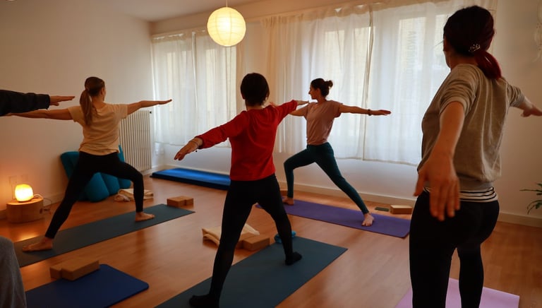 Lezione di yoga al Centro Armonia di Bellinzona