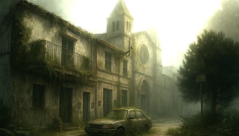 a car parked in front of a building plaza de sant jaume, Portocolom