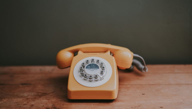teléfono antiguo marketing