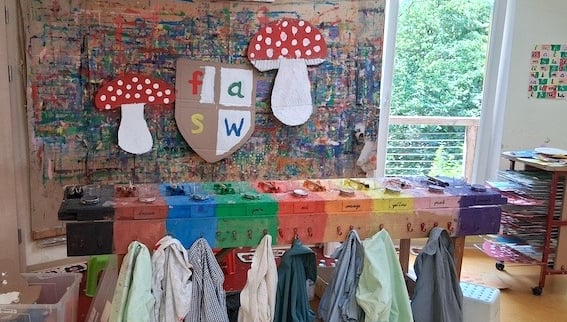 Malwand im Kunstraum