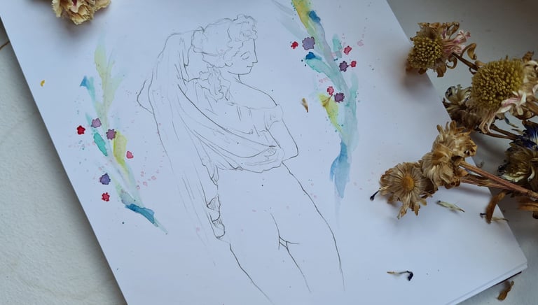 Madreselva Tattoo Studio Madrid laurasalastattoo watercolor