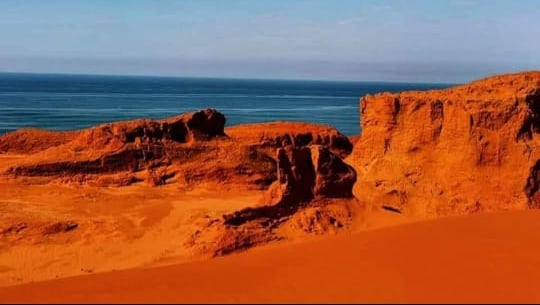 The fantastic mineral enriched Red Desert