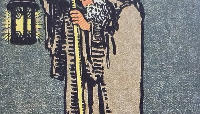 imagem da carta de tarot do Heremita 