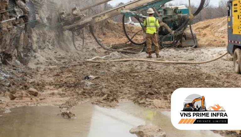 Expert Soil Nailing Contractors in Bangalore | VNS Prime Infra Pvt Ltd