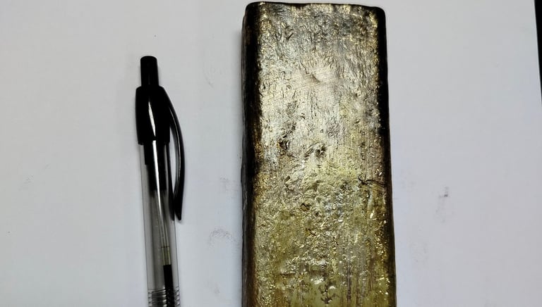 tamaño lingotes bronce y laton