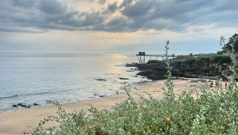 plage Margaret à Préfailles sur la côte de Jade