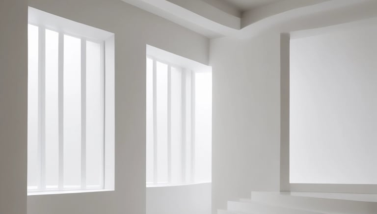 Close-up of a plasterer smoothing fresh plaster on an interior wall.