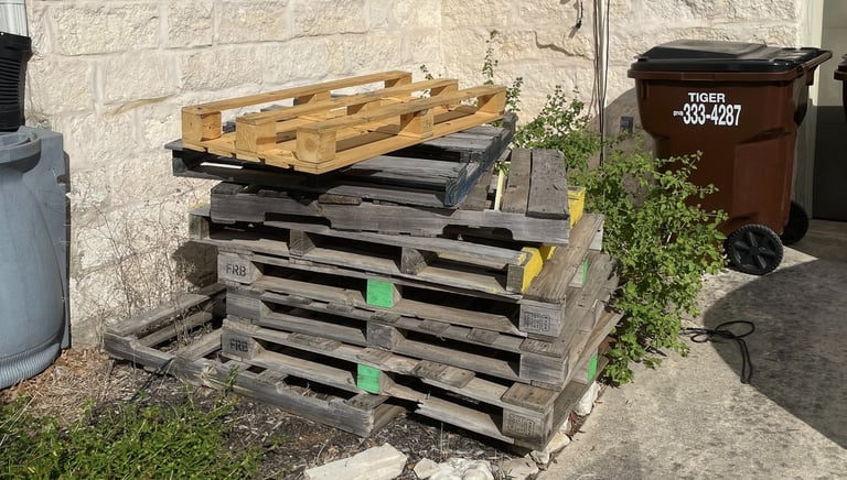 Wood Pallets In Need Of Junk Removal in 1604