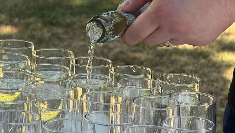 Wine reception; drinks reception; wine bar; sparkling reception 