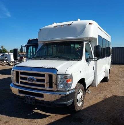 mini bus converted into a mobile grooming unit.