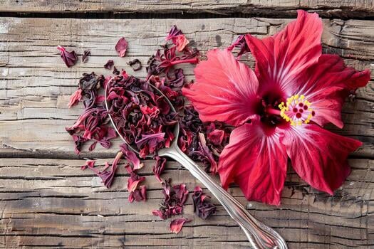 dried hibiscus flower