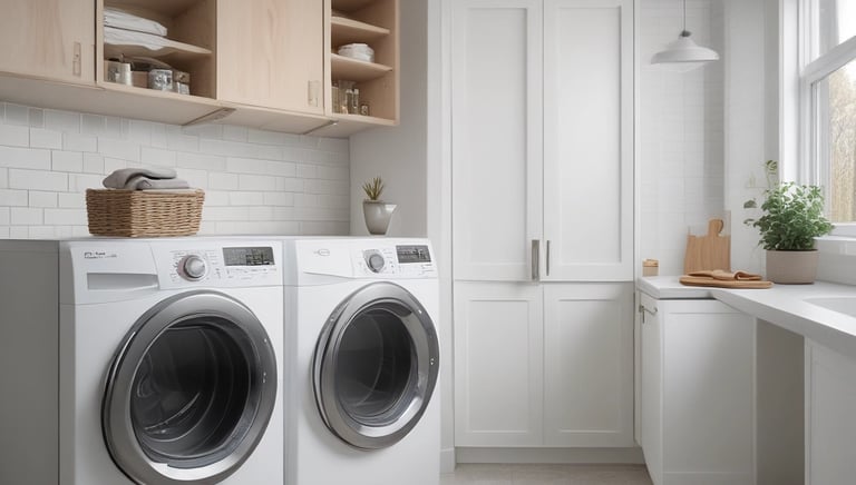 Close-up of a washing machine with its panel open during repair