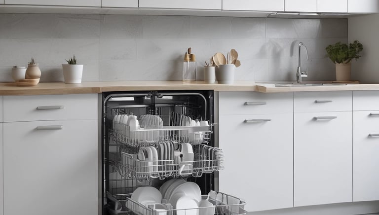 Close-up of a washing machine with its panel open during repair