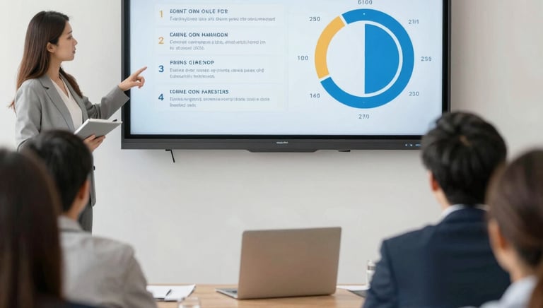 Group of plant workers engaged in a lean process training session.