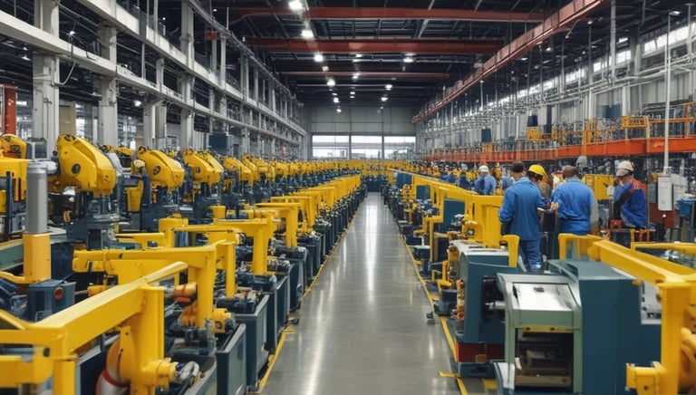 Photo of a business meeting between international partners discussing contracts.