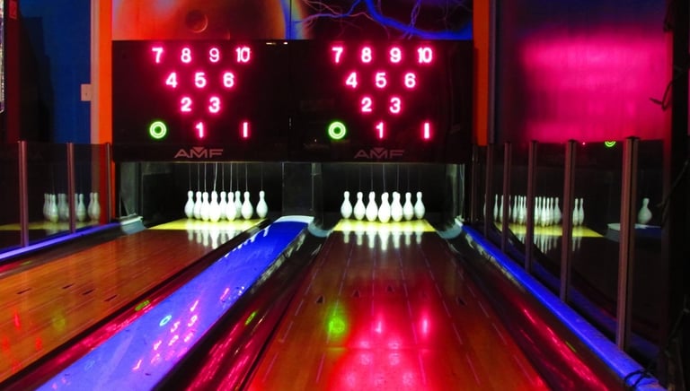 mini bowling lanes