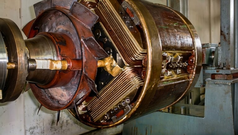 rotor de motor maquina sincrona sincronica