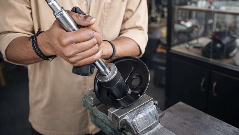 Analyzing the performance of the shock absorber.