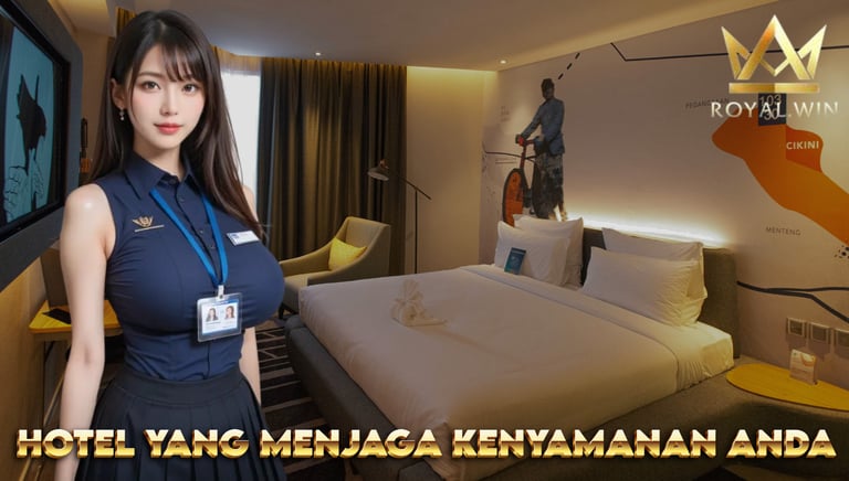 Interior Royal Indonesia Hotel yang tertata rapi untuk memastikan kenyamanan pengunjung sepanjang menginap