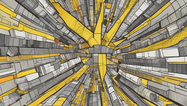 A team collaborating over charts and laptops in a bright office space.