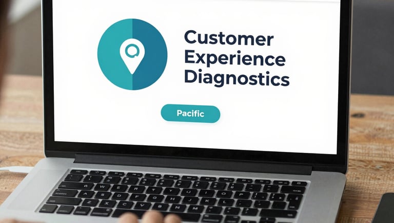 An elegant icon showing interconnected nodes symbolizing customer journey mapping.