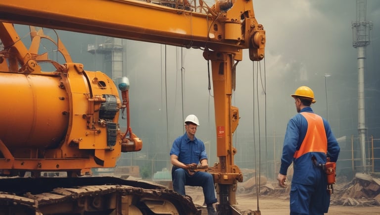 Ergonomic assessment being conducted with employee at office workstation.