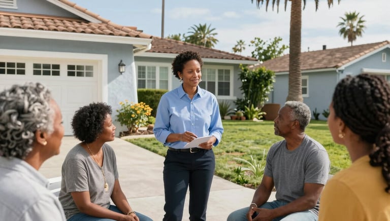 cash home buyer Riverside CA meeting homeowner