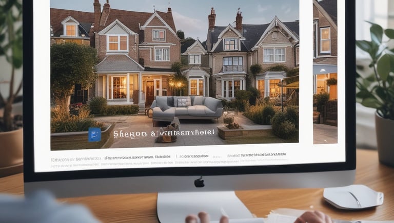 A smartphone screen showing the mavela app with property listings and clear photos