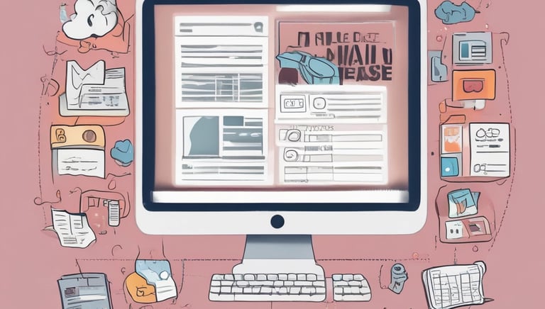 A digital marketing team analyzing campaign data on multiple screens.