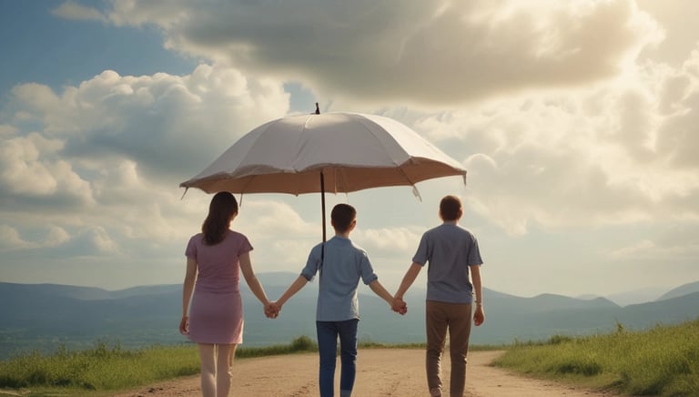 A cozy house and a modern office building representing property insurance coverage.