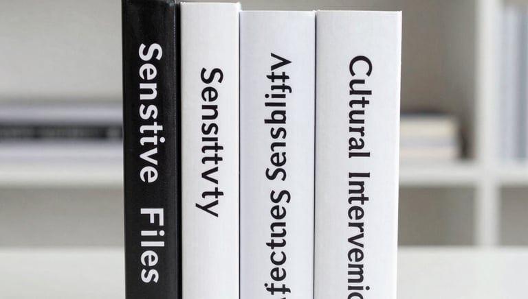 Close-up of vintage books and handwritten notes representing cultural archives.