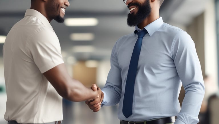 A user happily managing their subscription on a modern interface with tech-inspired design.