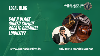 Can a Blank Signed Cheque Create Criminal Liability?