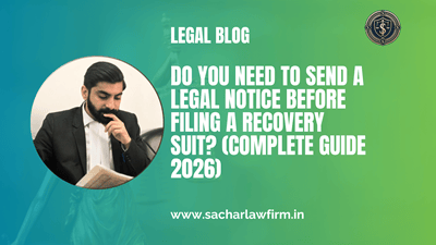 Do You Need to Send a Legal Notice Before Filing a Recovery Suit? (Complete Guide 2026)