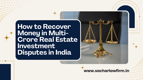 How to Recover Money in Multi-Crore Real Estate Investment Disputes in India