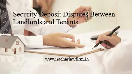 Security Deposit Between Land lord and Tenant: Advocate Harshit Sachar