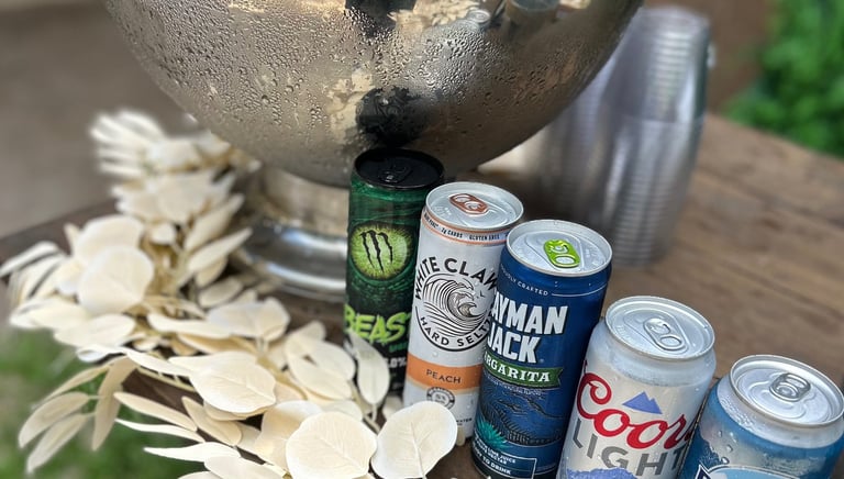 customized drink menus included in each package