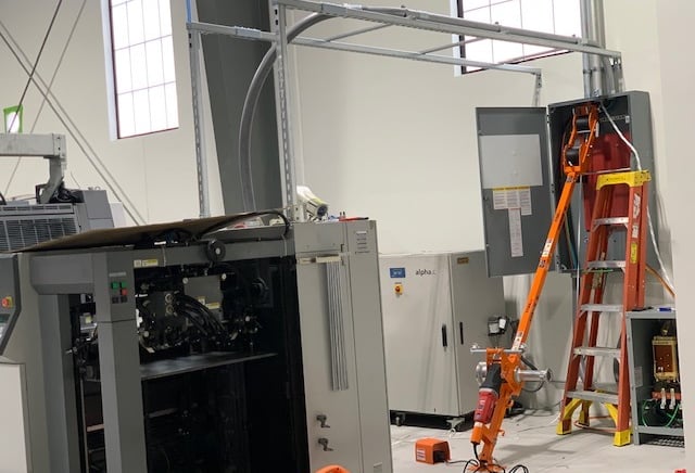 200A sub feed for a custom printing press