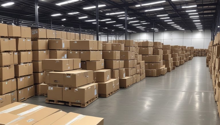 A hand holding a thermal scanner is pointed towards a rack of computer servers. The servers are illuminated with blue LED lights, giving a technological and futuristic feel.