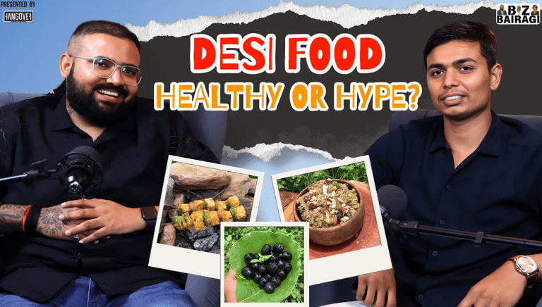 🍲 Desi Food Healthy or Hype  #bizbairagi #podcast #interview #viralshorts