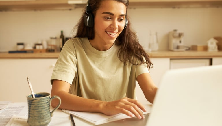 estudiante en linea