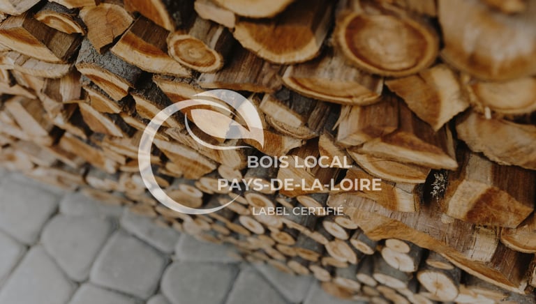 une pile de bois de chauffage