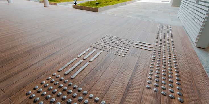 Elemento tátil inox