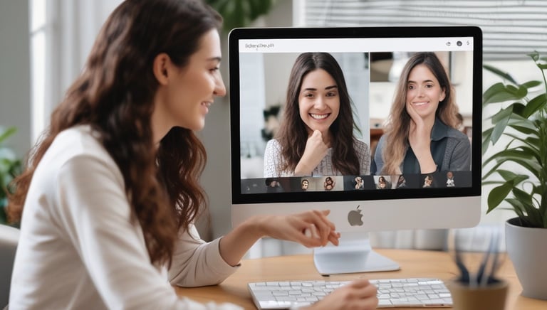 A person attentively participating in a Zoom training session with a Spooky2 XM generator visible.
