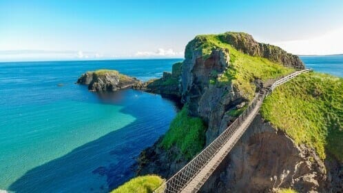 walking at Giants Causeway Ireland