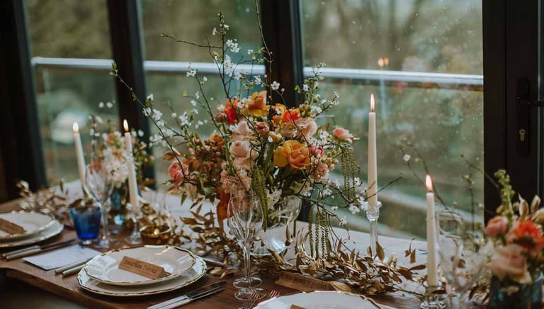 Wany edge oak trestle tables