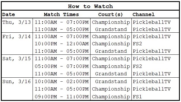 PPA Texas Open | How to Watch