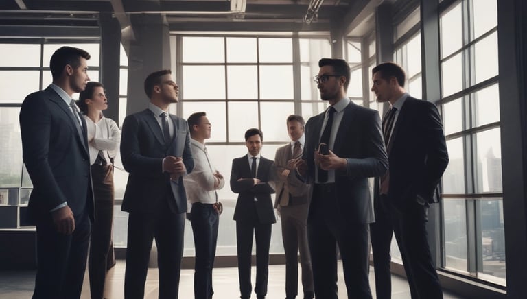 A professional team collaborating with influencers and brands.