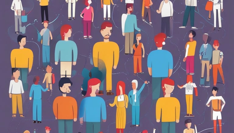 A serene group therapy session in a calm, natural setting.